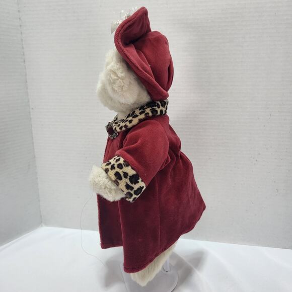 Penny the Sophisticated 13" Plush Bear Stuffed Toy Velvet Victorian Coat - Picture 4 of 9